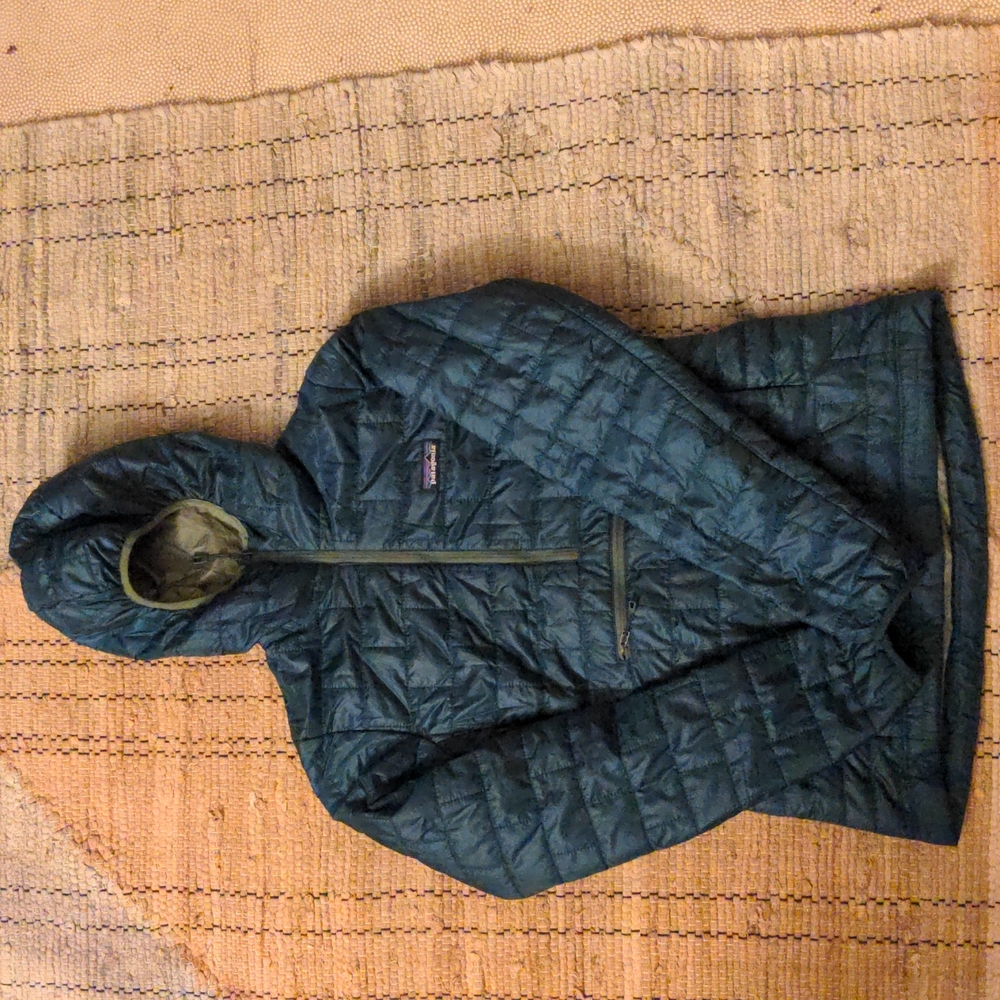 Patagonia bivy pullover down hoody teal